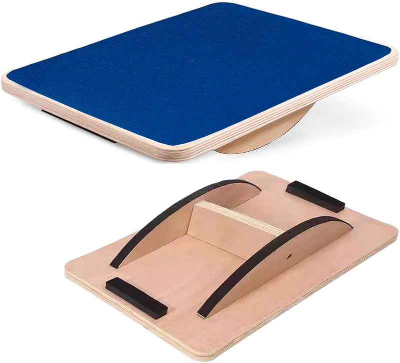 Juoe Balance Board Wobble Board for Adults and Kids - Anti-Slip 350LBS Balance Board for Physical Therapy,Balance Training,Posture Correction,Standing Desk Core Strength Wooden Balance Rocker Board - Image 1